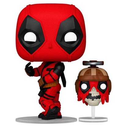 pop figure marvel deadpool & wolverine deadpool with headpool