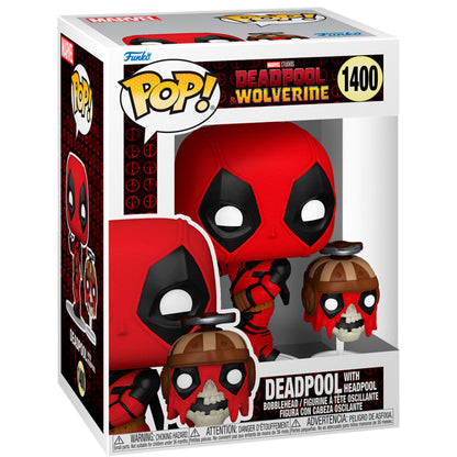 Statuetta POP Marvel Deadpool e Wolverine Deadpool con Headpool