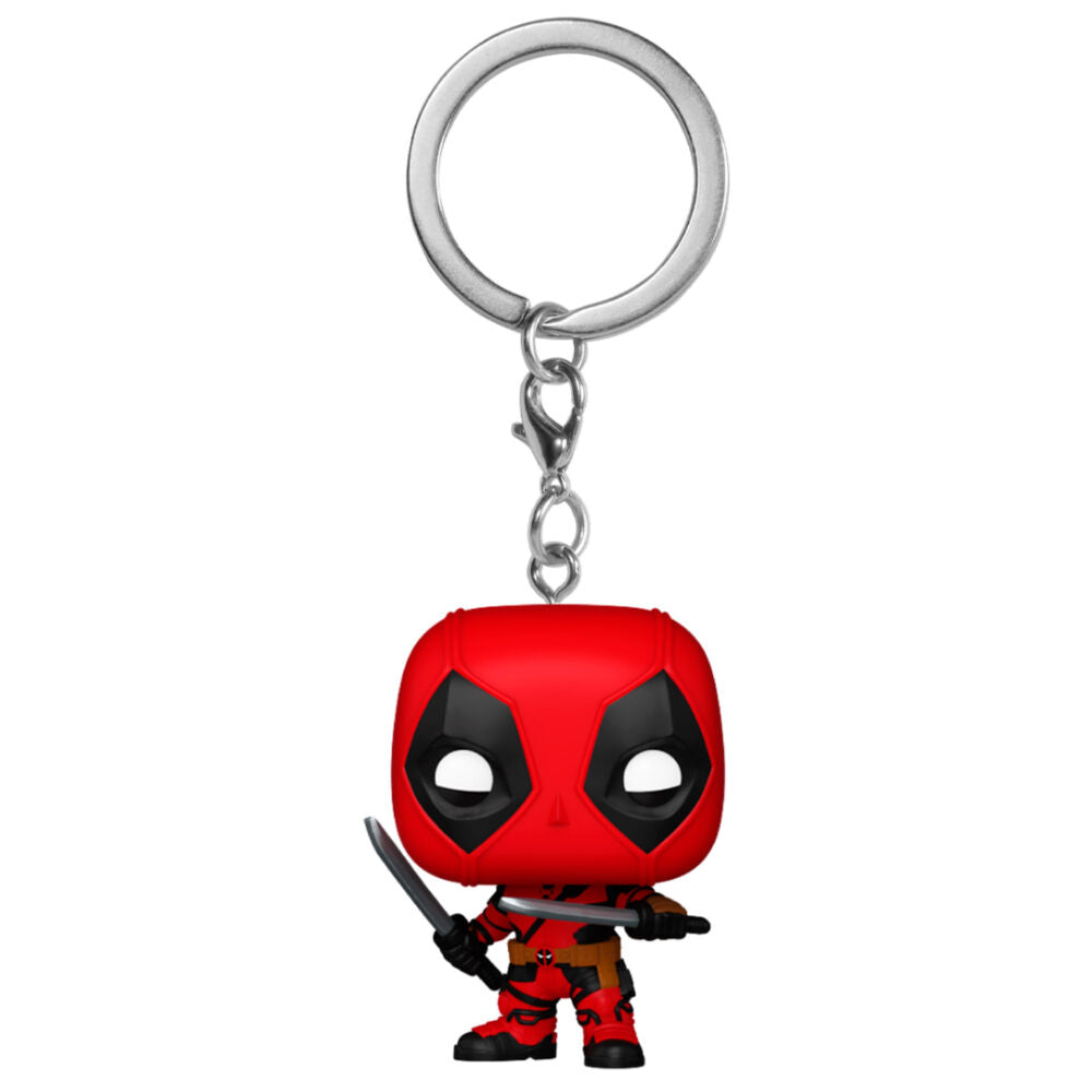 pocket pop keychain marvel deadpool & wolverine deadpool