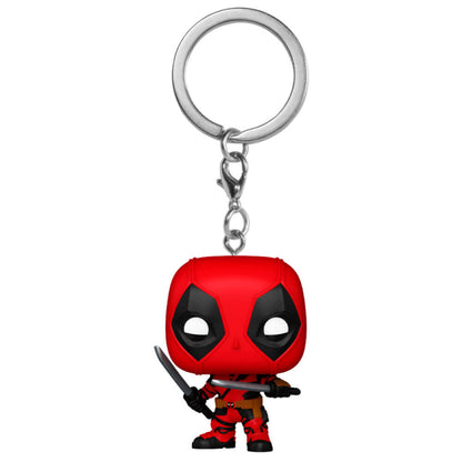 pocket pop keychain marvel deadpool & wolverine deadpool
