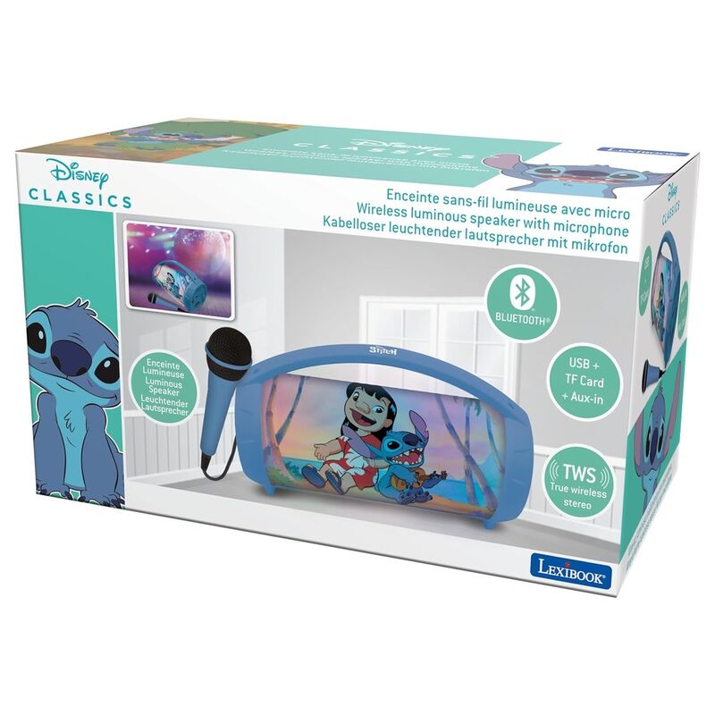 Głośnik Bluetooth Disney Stitch z mikrofonem