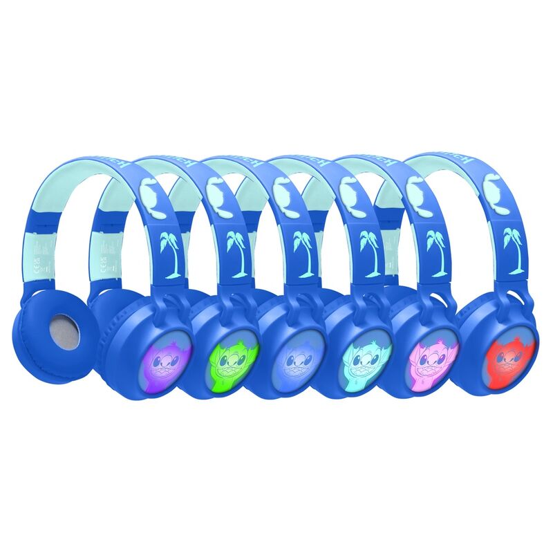 Cuffie wireless Bluetooth Disney Stitch con luci integrate