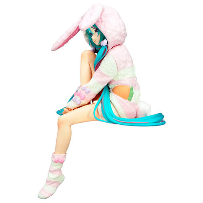 Figure Noodle Stopper Hatsune Miku Rabbit Ear Hood Pajama Hatsune Miku 14cm