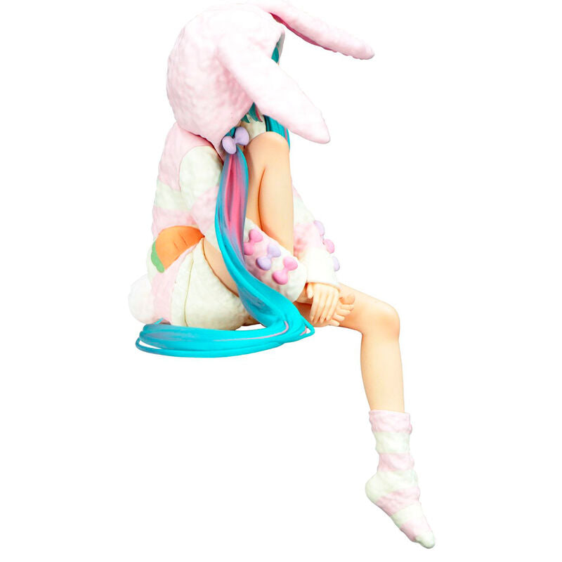 Figure Noodle Stopper Hatsune Miku Rabbit Ear Hood Pajama Hatsune Miku 14cm