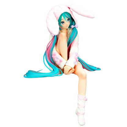 Figure Noodle Stopper Hatsune Miku Rabbit Ear Hood Pajama Hatsune Miku 14cm