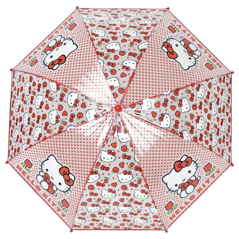 Hello Kitty transparent manual umbrella 48cm