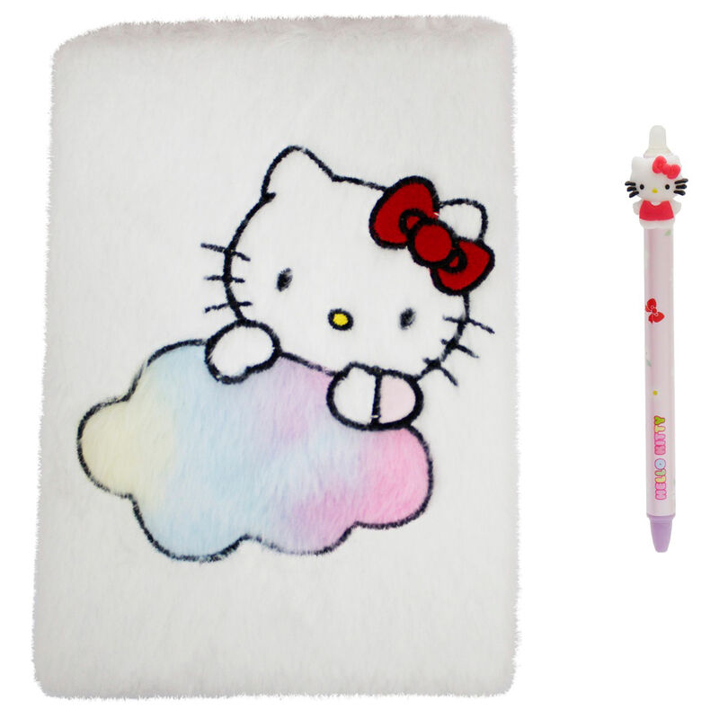hello kitty plush notebook  pen set