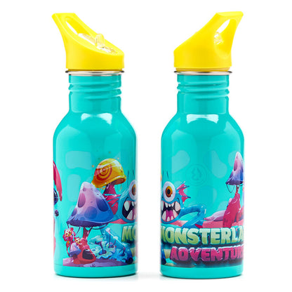 monsterland water revolution 500ml stainless steel canteen