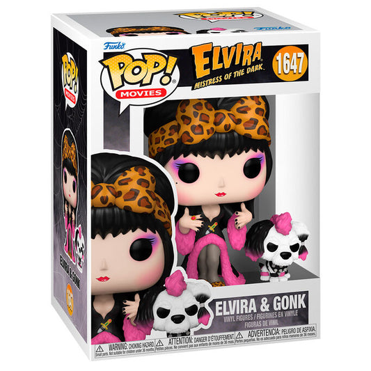 pop figure elvira mistress of the dark elvira & gonk