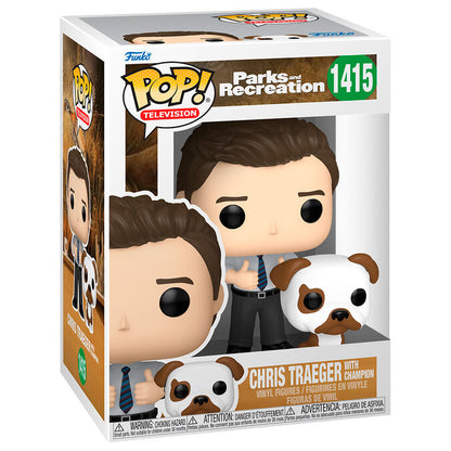 parks and recreation chris traeger with champion pop figure