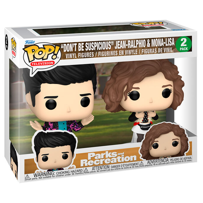 blister 2 pop figures parks and recreation dont be suspicious jean ralphio & mona lisa