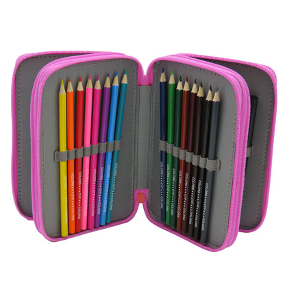 Astuccio triplo completo di Peppa Pig