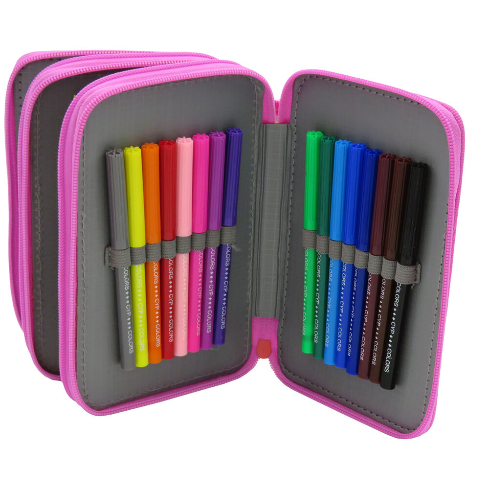 Astuccio triplo completo di Peppa Pig