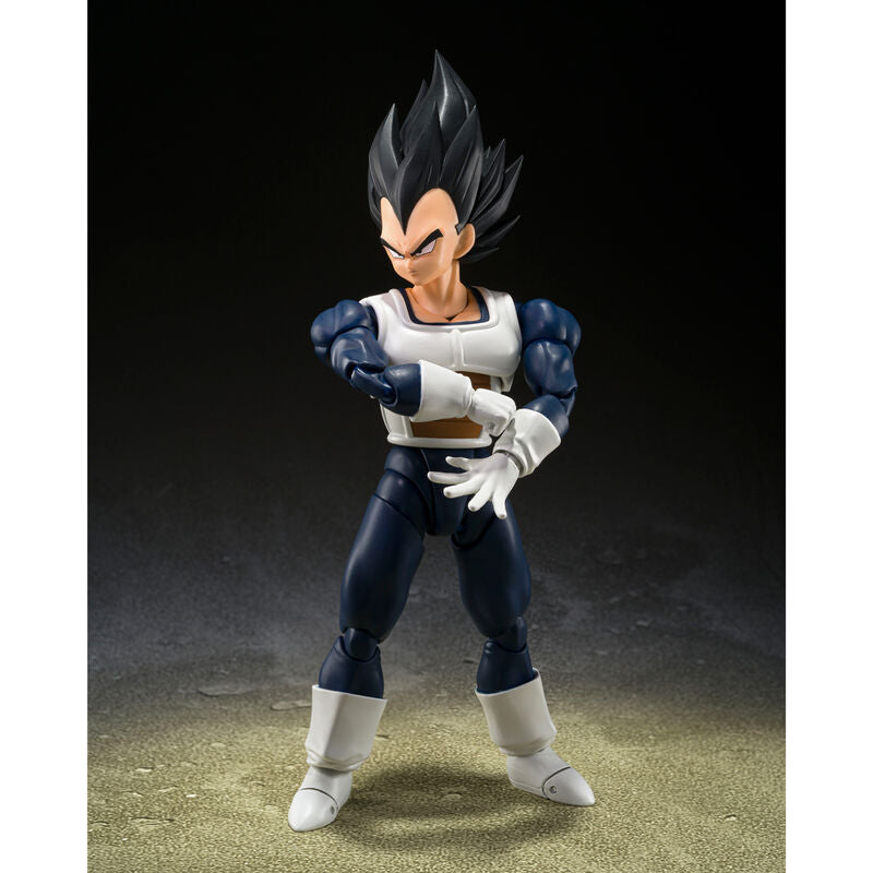figure sh figuarts vegeta old vattle clothes dragon ball z 14cm