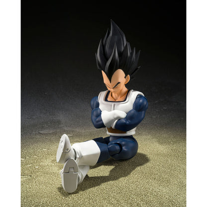 Figure S.H Figuarts Vegeta Old Vattle Clothes Dragon Ball Z 14cm