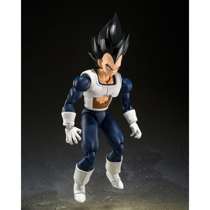 Figure S.H Figuarts Vegeta Old Vattle Clothes Dragon Ball Z 14cm