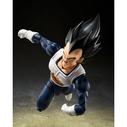 Figure S.H Figuarts Vegeta Old Vattle Clothes Dragon Ball Z 14cm