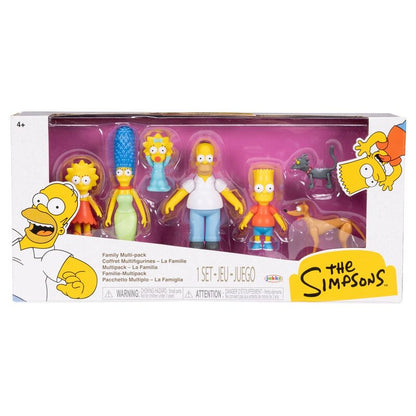 blister pack of 7 simpsons family figures  6cm