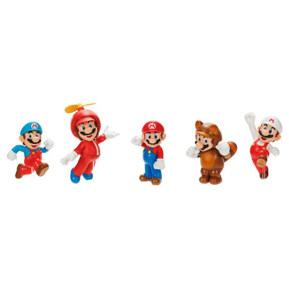 Blister of 5 Super Mario Bros figures 6cm