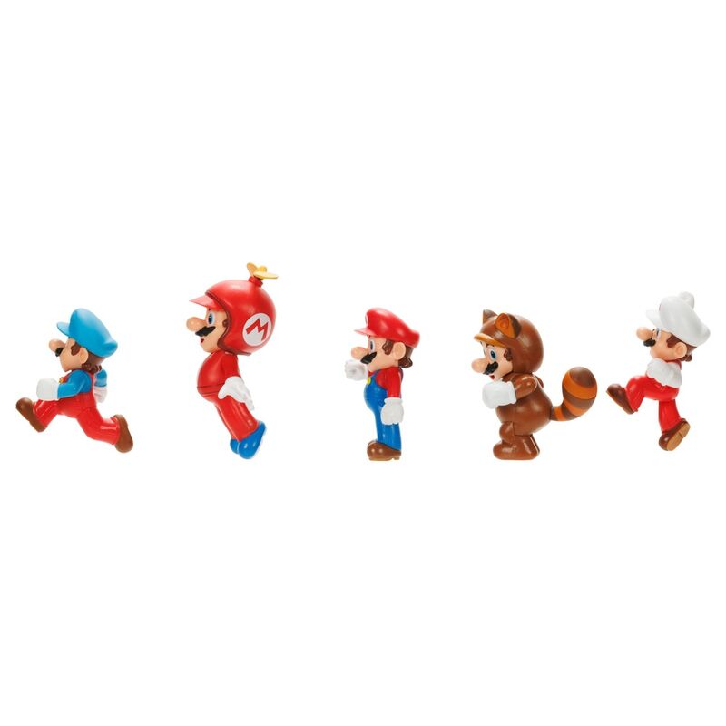 Blister of 5 Super Mario Bros figures 6cm