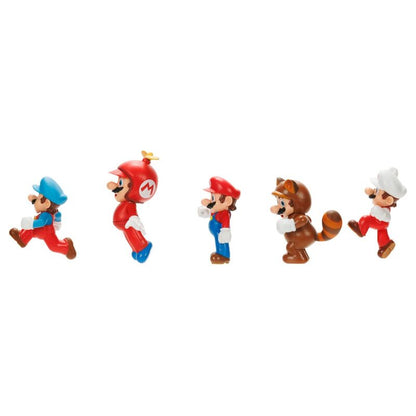 Blister of 5 Super Mario Bros figures 6cm