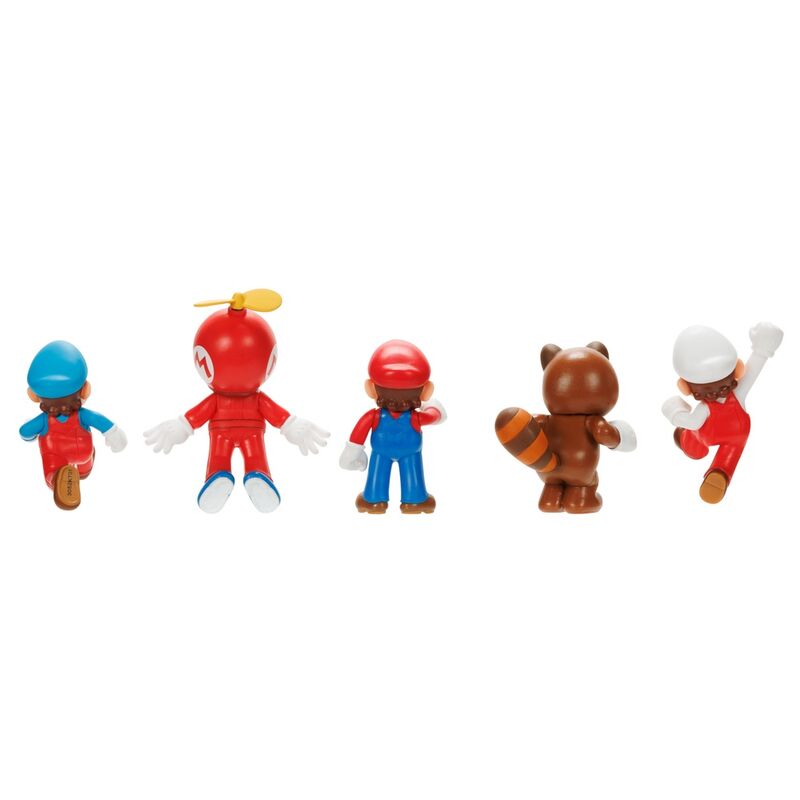 Blister of 5 Super Mario Bros figures 6cm
