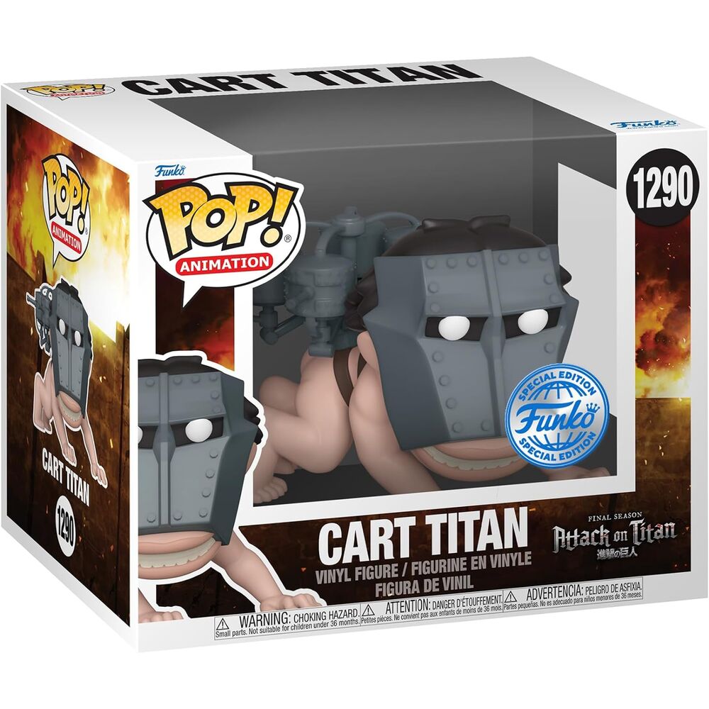 figure pop super attack on titan cart titan exclusive