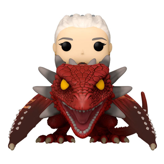 POP Rides Deluxe House of the Dragon Rhaenys Targaryen con la statuetta di Meleys