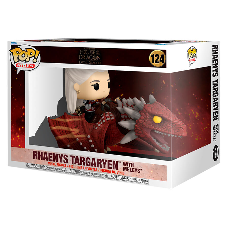 pop rides deluxe house of the dragon rhaenys targaryen with meleys figure