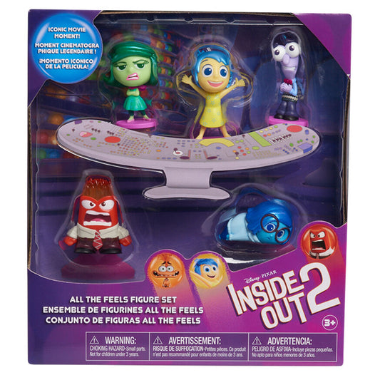 Blister pack of 5 figures from Inside Out 2 Disney Pixar