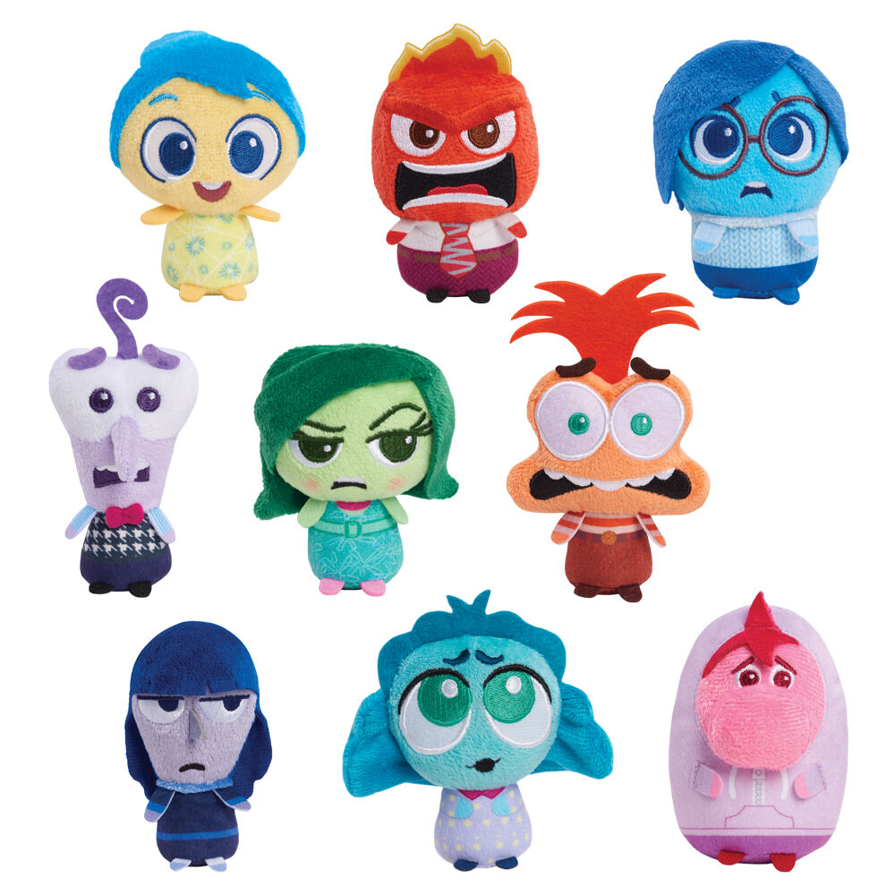 disney pixar inside out 2 surprise plush keychain 8cm assorted