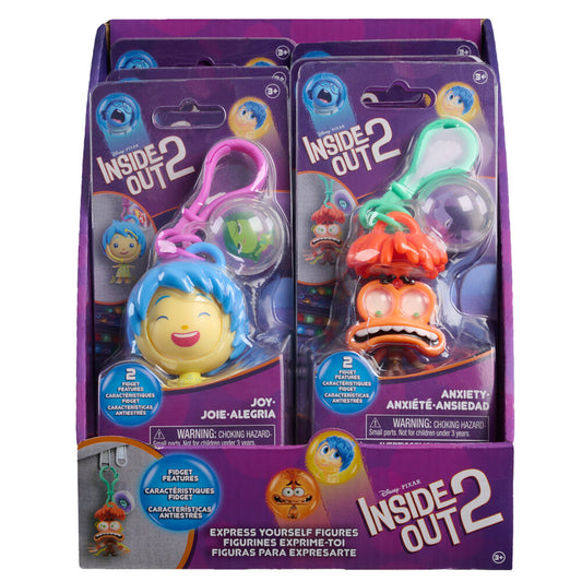 Llaveros surtidos de figuras de Disney Pixar Inside Out 2