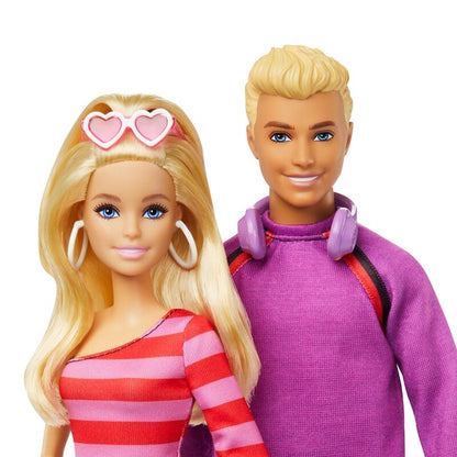 Blister pack of 2 Barbie and Ken dolls, Barbie skaters