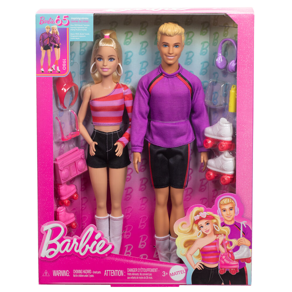 blister pack of 2 barbie and ken dolls  barbie skaters