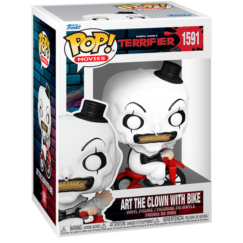 Figura POP de Terrifier Art el Payaso con Bicicleta
