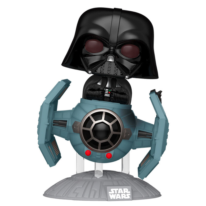 figure pop rides deluxe star wars darth vader with tie advanced starfighter