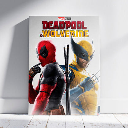 Wolverine i Deadpool Marvel Drewniany obrazek