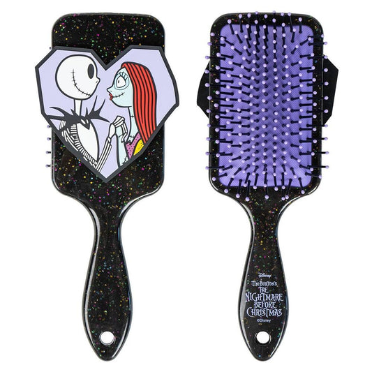jack & sally nightmare before christmas hairbrush disney