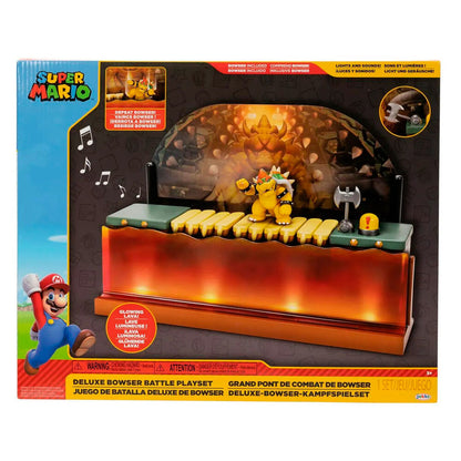 super mario bros deluxe bowser battle playset