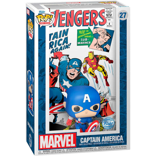 pop figure comic cover marvel avengers captain america