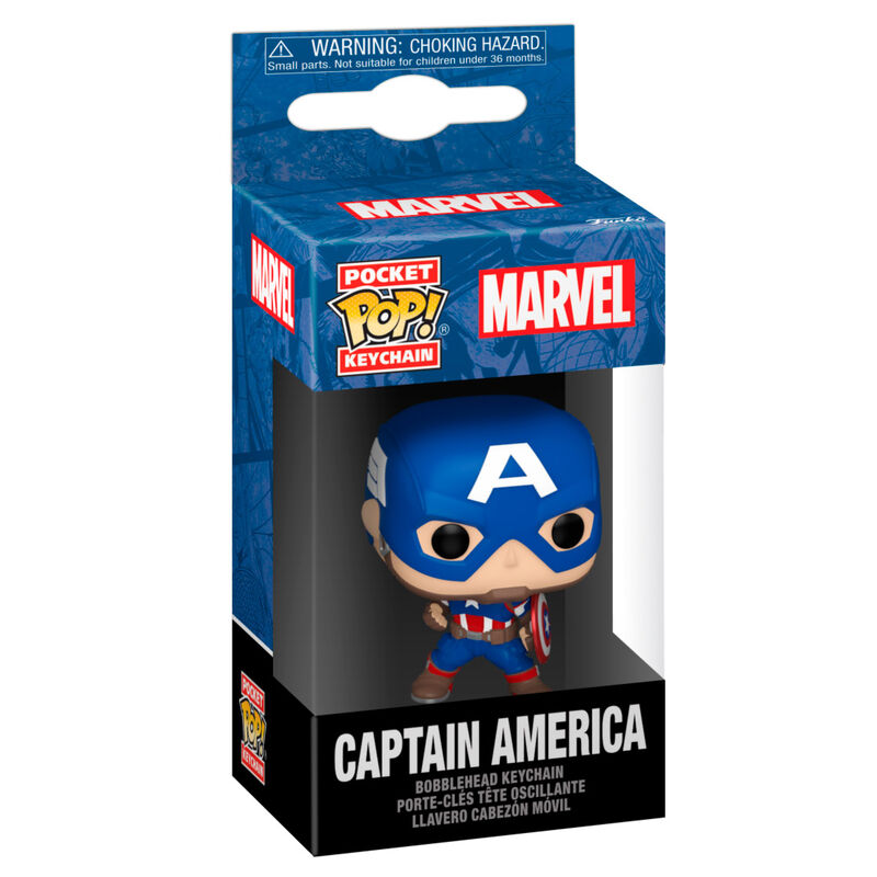 pocket pop keychain marvel captain america classics
