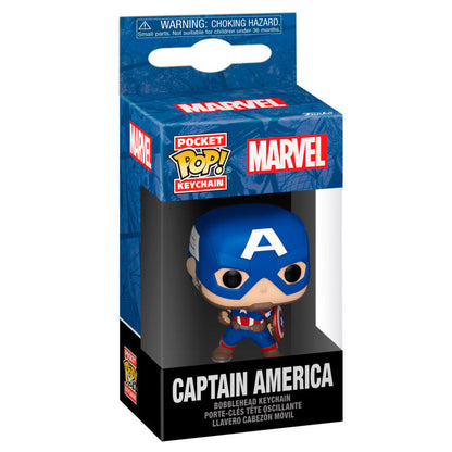 pocket pop keychain marvel captain america classics