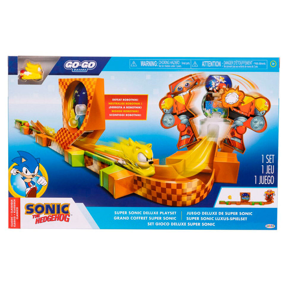 super sonic deluxe go go racers sonic playset