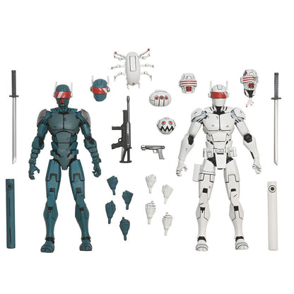 Set di 2 personaggi Synja Patrol Troop Reinforcements Teenage Mutant The Last Ronin Ninja Turtles 18 cm