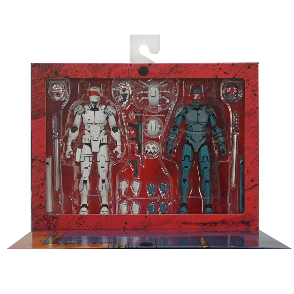 set 2 figures synja patrol troop reinforcements teenage mutant the last ronin ninja turtles 18cm