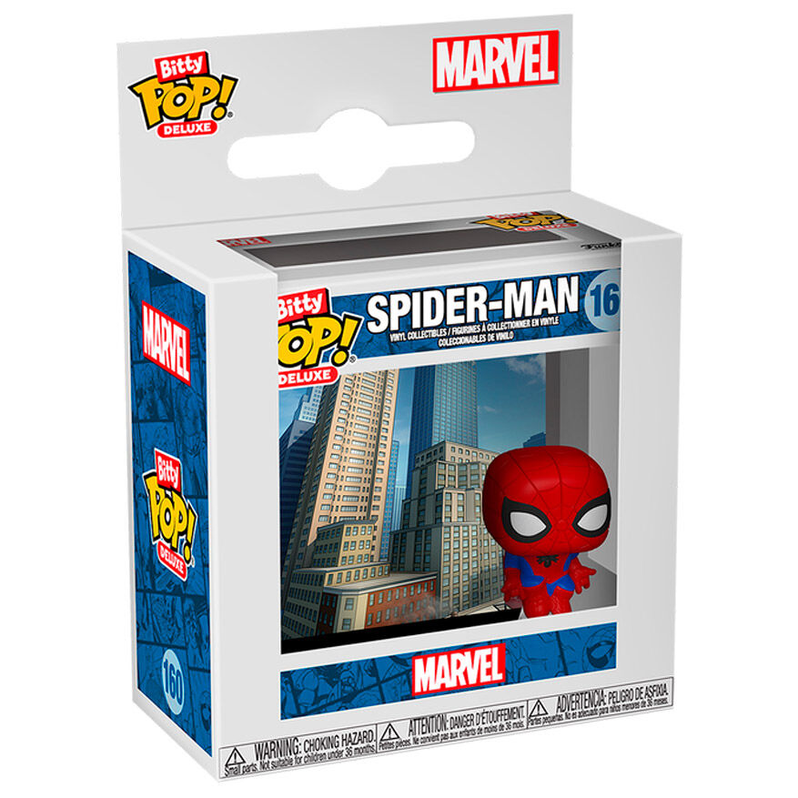 bitty pop deluxe marvel spider man figure