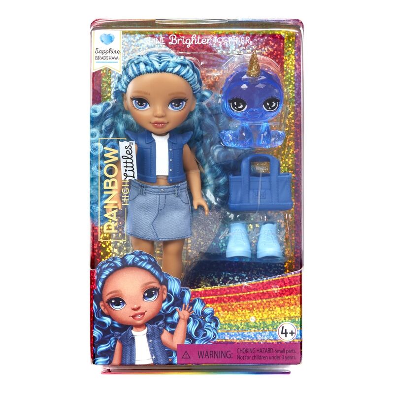 little fashion blue rainbow high doll