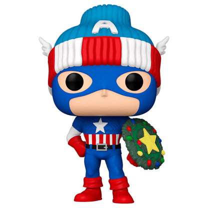 Figura POP de Capitán América de Marvel para Navidad