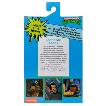Action figure definitiva delle Tartarughe Ninja di Leonardo Comics alta 18 cm