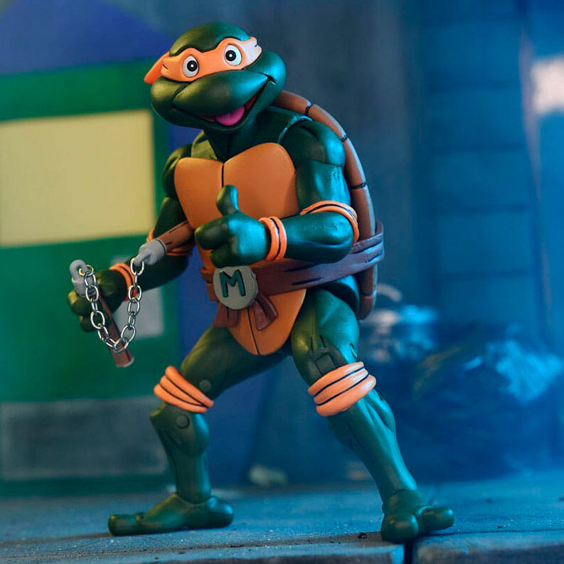ultimate michelangelo figure vhs cartoon teenage mutant ninja turtles 18cm